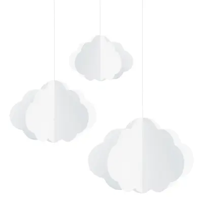 Hängande Dekorationer Moln - 3-pack