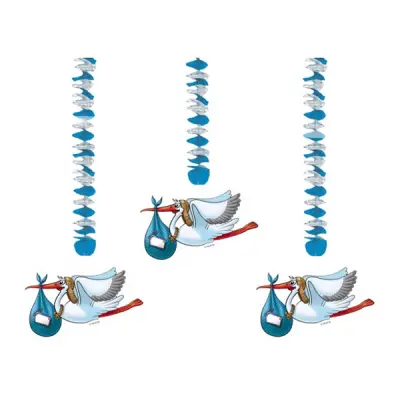 Hängande Storkar Blå