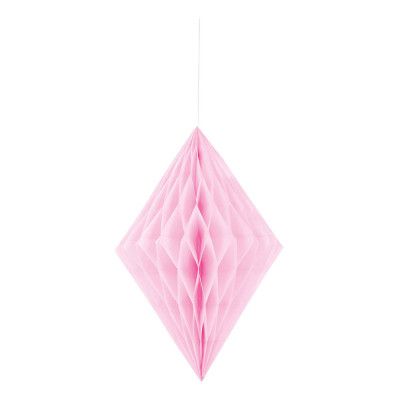 Honeycomb Diamant Ljusrosa