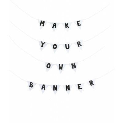 Jabadabado, Bokstavsbanner svart