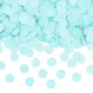 Konfetti Rund Ljusblå