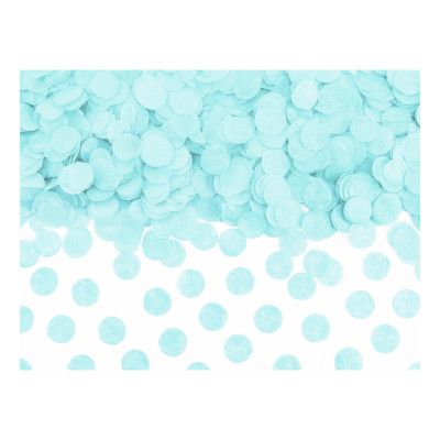 Konfetti Rund Ljusblå