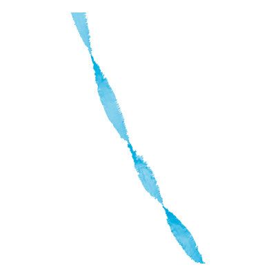 Kräppapper Girlang Blå