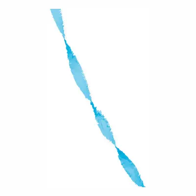 Kräppapper Girlang Blå