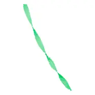 Kräppapper Girlang Grön