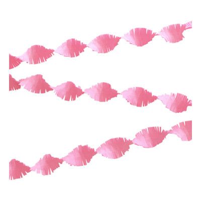 Kräppgirlang Babyrosa - 6 meter