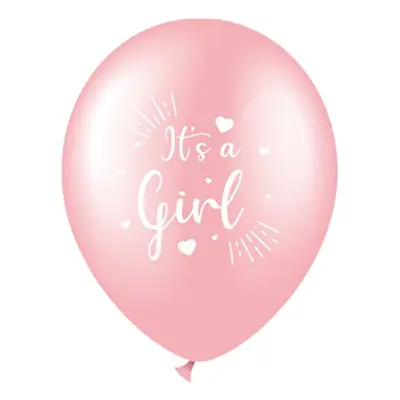 Ballonger Its a Girl Rosa - 6-pack