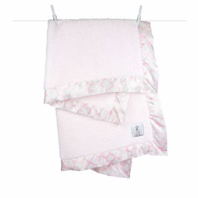 Little Giraffe, Chenille Giraffe Filt Rosa