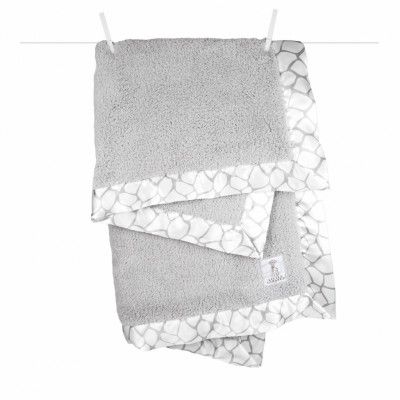 Little Giraffe Chenille Giraffe Filt Silver