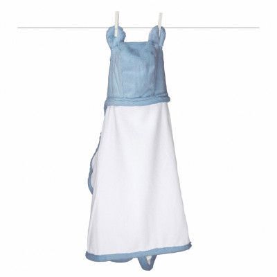 Little Giraffe Luxe Badcape m öron Cornflower