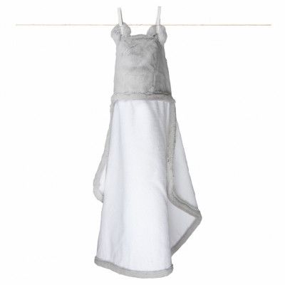 Little Giraffe, Luxe Badcape med öron Silver