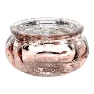 Ljuslyktor i Glas Roséguld Liten