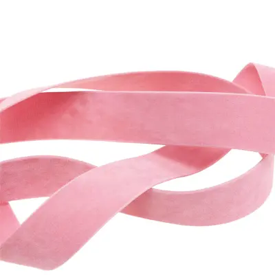 Ljusrosa Sammetsband