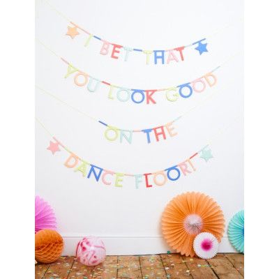 Meri Meri Bokstäver Girlang (Neon)