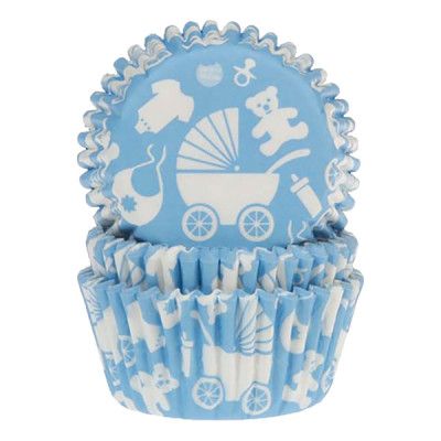 Muffinsformar Baby Blå - 50-pack