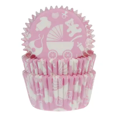 Muffinsformar Baby Rosa - 50-pack