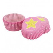 Muffinsformar Rosa med Stjärnor - 50-pack