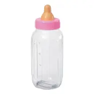 Nappflaska Babyshower - Rosa