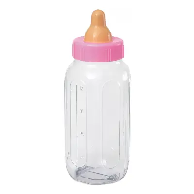 Nappflaska Babyshower - Rosa