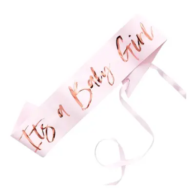 Ordensband It´s A Baby Girl Rosa/Roséguld