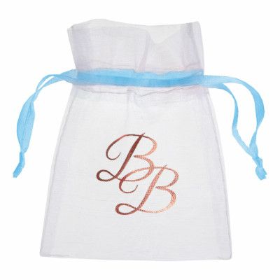 Organzapåsar Blå Babyshower - 6-pack