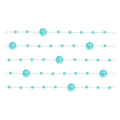 Pärlgirlang Turkos - 5-pack
