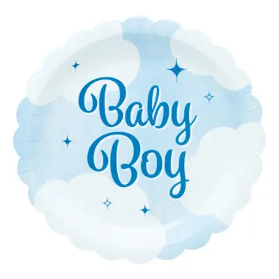 Pappersassietter Baby Boy - 8-pack