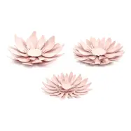 Pappersdekorationer Blommor Rosa - 3-pack