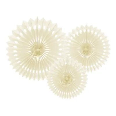 Pappersfjädrar Gräddvit - 3-pack