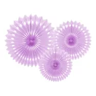 Pappersfjädrar Ljuslila - 3-pack