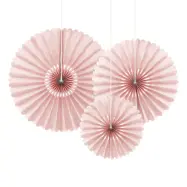 Pappersfjädrar Puderrosa - 3-pack