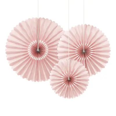Pappersfjädrar Puderrosa - 3-pack