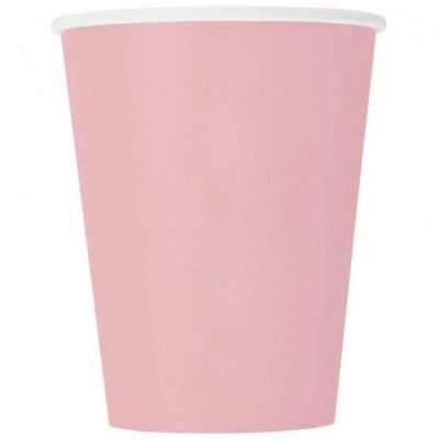 Pappersmugg Ljusrosa 8-pack