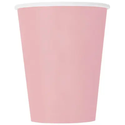 Pappersmugg Ljusrosa 8-pack