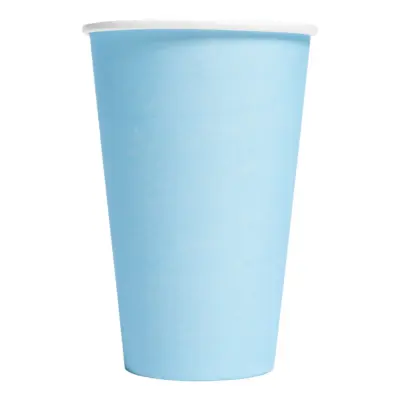 Pappersmuggar Ljusblå Stora - 10-pack