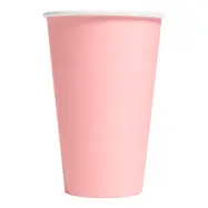 Pappersmuggar Ljusrosa Stora - 10-pack