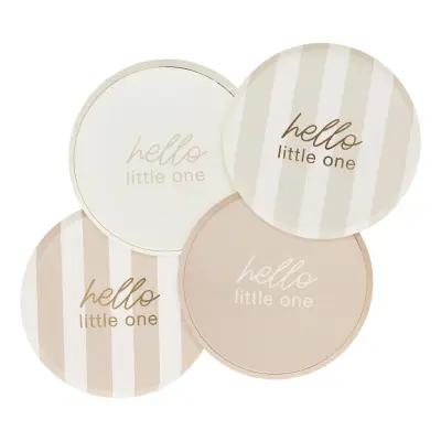 Papperstallrikar Hello Little One - 8-pack