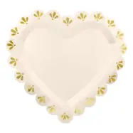 Papperstallrikar Hjärta - 6-pack