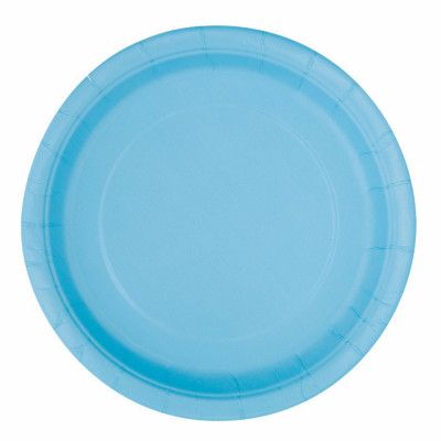 Papperstallrikar Ljusblå - 16-pack