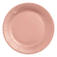 Papperstallrikar Roséguld - 8-pack