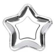 Papperstallrikar Stjärna Silver Metallic - 6-pack