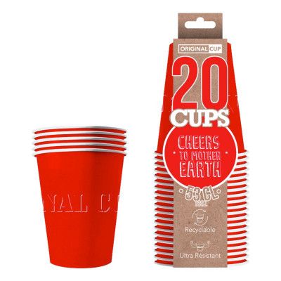 Party Cups Papper Röd - 20-pack