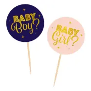 Partypicks Gender Reveal - 12-pack