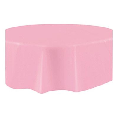 Plastduk Ljusrosa Rund