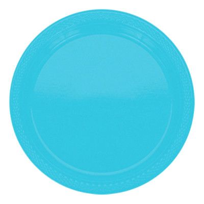 Plasttallrikar Ljusblå - 20-pack