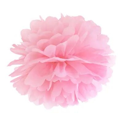 Pom Pom Ljusrosa Hängande Dekoration - 25 cm