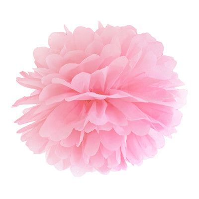Pom Pom Ljusrosa Hängande Dekoration - 35 cm