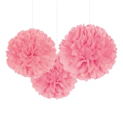 Pom Pom Rosa Hängande Dekoration