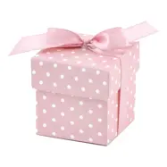 Presentaskar med Sidenband Ljusrosa - 10-pack