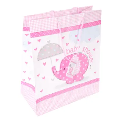 Presentpåse Babyshower Rosa